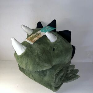 Pillowfort Plush Dinosaur 3D Hooded Blanket